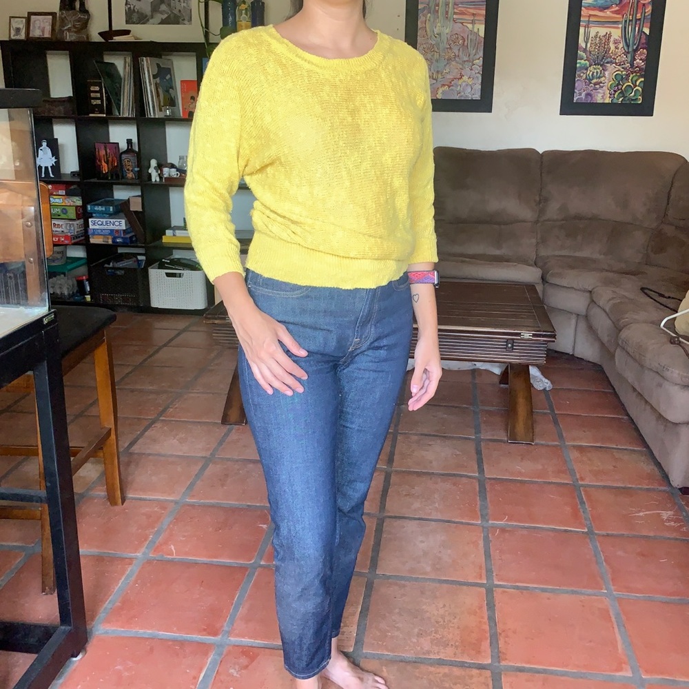 Loft Yellow Knit Sweater